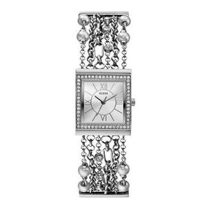 Guess 6 strand crystal & pearl watch